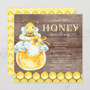 Sweet Little Honey Bee Baby Shower Einladung