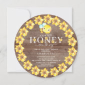 Sweet Little Honey Bee Baby Shower Einladung (Vorderseite)