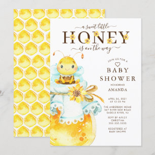 Sweet Little Honey Bee Baby Shower Einladung