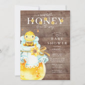Sweet Little Honey Bee Baby Shower Einladung (Vorderseite)