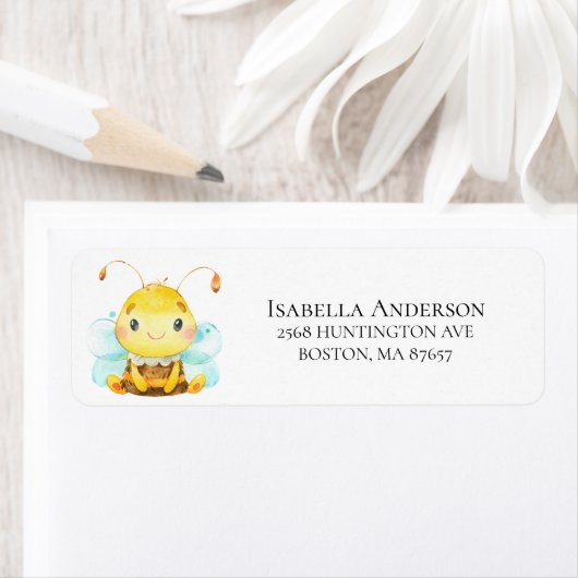Sweet Little Honey Bee Baby Shower Label (Insitu)