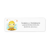 Sweet Little Honey Bee Baby Shower Label (Vorne)