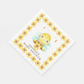 Sweet Little Honey Bee Baby Shower Paper Napkins Serviette (Ecke)
