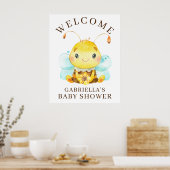Sweet Little Honey Bee Baby Shower Poster (Küche)