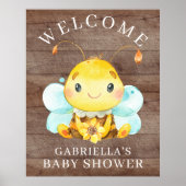 Sweet Little Honey Bee Baby Shower Poster (Vorne)
