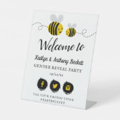 Sweet Little Honey Bee Party Willkommen Sockelschild (Vorderseite)