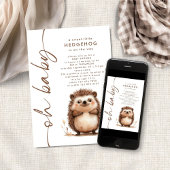 Sweet Little Igel Oh Baby Dusche Einladung