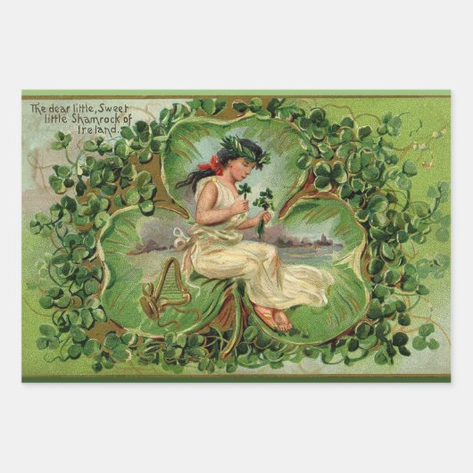 Sweet Little Kleeblatt Geschenkpapier Set (Vorderseite)