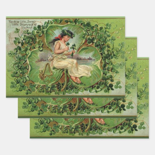 Sweet Little Kleeblatt Geschenkpapier Set (Set)