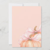 Sweet Little Kürbis Pink Bogen ist auf dem Weg Einladung (Rückseite)