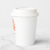 Sweet Little Kürbis Pink Bogen ist auf dem Weg Pappbecher (Links)