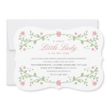 Sweet Little Lady Baby Shower Einladung
