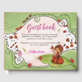 Sweet Little Lady Ladybug Baby Shower  Gästebuch (Vorderseite)