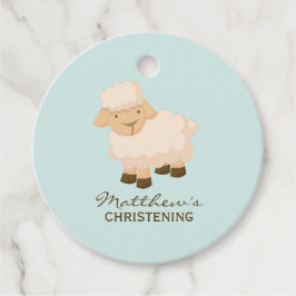Sweet Little Lamb Baby Christening Geschenkanhänger
