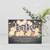 Sweet Little Lamb Baby Dusche Einladung (Stehend Vorderseite)