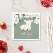 Sweet Little Lamb Baby Dusche Serviette (Beispiel)