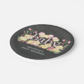 Sweet Little Lamb Baby Shower 7" Platten Pappteller (Schrägansicht)