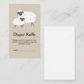 Sweet Little Lamb Baby Shower Raffle Ticket (Vorne/Hinten)