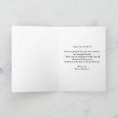 Sweet Little Lamb Blue Hydrangea Balloon Dankeskarte (Innenseite)