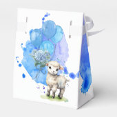 Sweet Little Lamb Blue Hydrangea Balloon Geschenkschachtel (Rückseite)