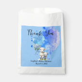 Sweet Little Lamb Blue Hydrangea Balloon Geschenktütchen (Vorderseite)