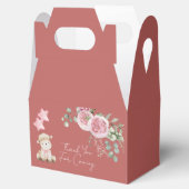 Sweet Little Lamb Blush Pink Blume Grüne Geschenkschachtel (Geöffnet)