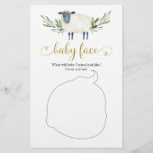 Sweet Little Lamb Greenerenery Baby Shower Baby Ge (Vorderseite)