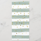 Sweet Little Lamb Greenerity Baby Shower Menü Menükarte (Rückseite)