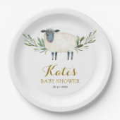 Sweet Little Lamb Greenerity Paper Plate Pappteller (Vorderseite)