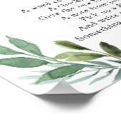 Sweet Little Lamb Greenerity Spate Night Diaper Ze Poster (Ecke)