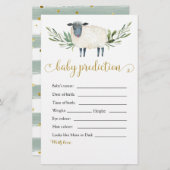 Sweet Little Lamb Greenery Baby Prediction (Vorne/Hinten)