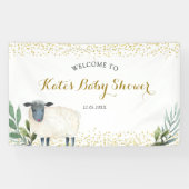 Sweet Little Lamb Greenery Große Banner (Horizontal)