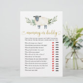 Sweet Little Lamb Greenery Mommy oder Daddy (Stehend Vorderseite)