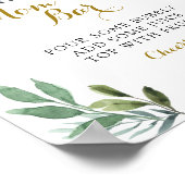 Sweet Little Lamb Greenery Momosa Bar Poster (Ecke)