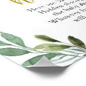 Sweet Little Lamb Greenery Schnuller Hunt Poster (Ecke)