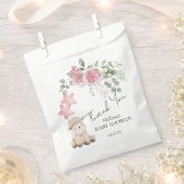 Sweet Little Lamb Pink Roses Grüne Gewürztaschen Geschenktütchen (Ausgeschnitten)