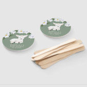 Sweet Little Lamb Thema Baby Dusche Fächer (Non-assembled)