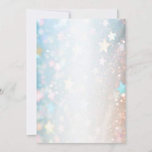 Sweet Little Lamp Baby Dusche Balloons Schöne Einladung (Rückseite)