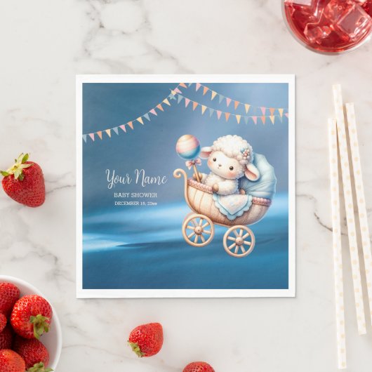 Sweet Little Lamp Baby Shower Baby Dusche Party Serviette (Beispiel)