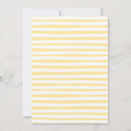 Sweet Little Lemon Pink Coquette Bow Baby Dusche Einladung (Rückseite)