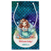 Sweet Little Mermaid Baby Kleine Geschenktüte (Rückseite)
