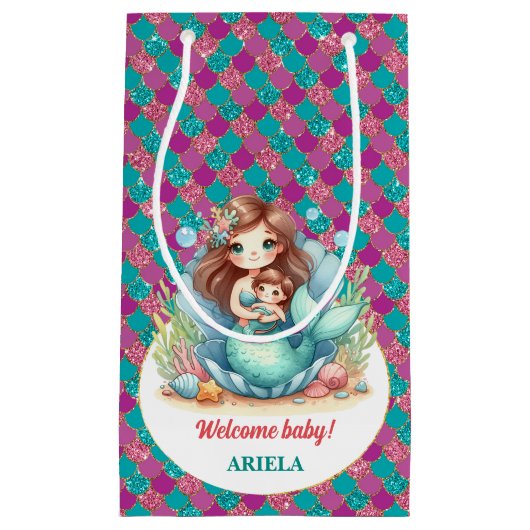 Sweet Little Mermaid Baby Kleine Geschenktüte (Vorderseite)