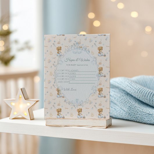 Sweet Little Mouse Baby Shower Enclosure Card Begleitkarte