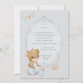 Sweet Little Mouse Baby Shower Invitation Einladung (Vorderseite)