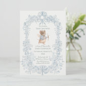 Sweet Little Mouse Baby Shower Invitation Einladung (Stehend Vorderseite)