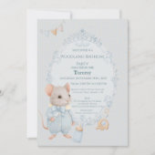 Sweet Little Mouse Birthday Invitation Einladung (Vorderseite)