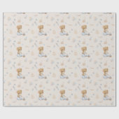 Sweet Little Mouse Wrapping Paper Geschenkpapier (Flach)