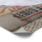 Sweet Little Mustache Poster (Ecke)