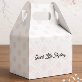 Sweet Little Mystery Pink Polka Dot Favor Box Geschenkschachtel