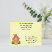 Sweet Little New Zuhause Moving Address Cards Ankündigungspostkarte (Stehend Vorderseite)